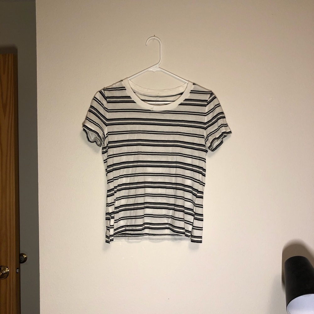 Super soft air pastel striped T-shirt